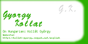 gyorgy kollat business card