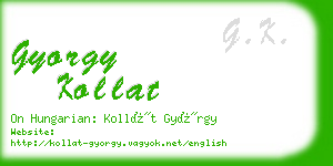 gyorgy kollat business card